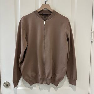 Mens Boohooman Knitted Bomber Size Large